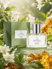 30Ml Matcha Fragrance Spray, Matcha Green Tea Herbal Floral Fragrance, Long-Lasting Fragrance, Fresh And Natural, Transparent Light Green Square Bottle Women's Fragrance, Suitable For Office, Study, Outdoor, Daily Travel - Matcha - View 4
