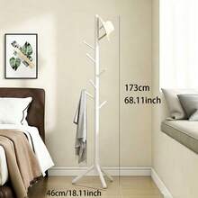 Standing Coat Rack With Multiple Hooks, Space-Saving, Freestanding, Suitable For Entryway And Living Room Areas, Durable Hanging Rack For Coats, Hats, Handbags And Other Clothing, Minimalist Nordic Style Home Decor Storage Rack - Multicolor - View 5