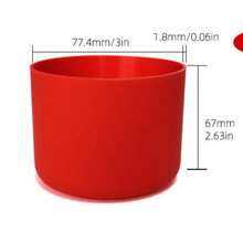 1pc Silicone Cup Sleeve - Non-Slip Waterproof Cup Protector, Fits 24oz Water Cup, Suitable For Holiday Party, Gift Giving And Home Decor, Water Cup Accessory - Multicolor - View 3