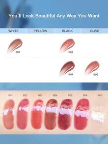 Serum Bibir Seri Kupu-Kupu Kembar FLORTTE - B01# Nude Dingin Warna Moka - View 7