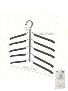 Multi-Functional Hangers, Seamless Sponge Hangers, 360 Degree Rotating Drying Rack, Multi-Layer Space-Saving Clothes Support Rack, T-Shirt Drying Rack, Hangers For Clothes, Storage, Wardrobe Storage Rack, Bedroom Dormitory Accessories, Storage Organization Decor, Holiday Decor, Room Decor, Home Decor, Bedroom Decor, Dresses, Pants, Shoes, Jeans, Boots, Skirts, Spring Outfits, Minimalist Style, Summer Tops - Black - View 7