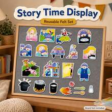 hoojojo Mean Soup Felt Teaching Aid, Children's Emotion Management Educational Toy, Storytelling Performance Prop, Classroom Interactive Game, Teacher Supplies, Back To School Gift - Multicolor - View 10