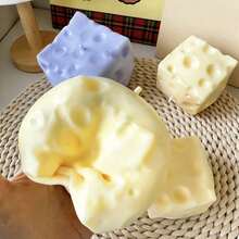 1 buah Mainan Squishy Keju Raksasa Baru (Dikirim Secara Acak), Bentuk Bola Keju Persegi, Tekstur Roti Realistis, Cangkang TPR Lambat Memantul, Hadiah Sempurna untuk Ulang Tahun, Natal, Halloween, Paskah - MultiWarna - View 6