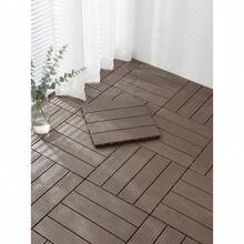 DIY Interlocking Patio/Yard Floor Tiles, Plastic Outdoor Balcony Ground Covering - A - View 10