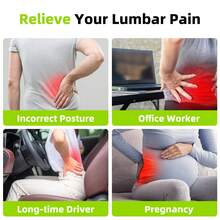 1pc Memory Foam Lumbar Support Pillow, Lumbar Support For Office Chair, Car Seat, Back Support, Relieve Back Pain Comfortable Pillow - 1PC - View 2