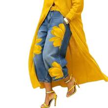 Women Jeans - Yellow - View 2