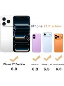 1件 [2026新款] 透明軟 TPU 手機殼，相容 iPhone 18 Pro/18 Pro Max/17 Pro Max/16 Pro Max/15/14/13/12/16E/11 Pro Max，防震、防摔、防刮、柔軟、輕量、修身貼合 - 無色 - 查看 5
