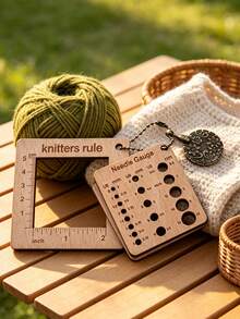 Knitting Gauge Ruler Travel Portable Ruler - Multi-Functional Hand Knitting Tool, Suitable For Knitting, Crochet, Sewing, Portable Gauge Ruler For Hand Knitting Crafts, Suitable For Making Sweaters, Scarves, Hats And Other Home Handmade Products, With Precise Knitting Density Measurement Function. Ideal Choice For Sewing And Knitting Enthusiasts, Amateurs And Professionals. - A - View 3