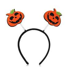 1pc Halloween Letter Pumpkin Headband, Felt Jack-O'-Lantern Pumpkin Headband, Fun Holiday Cosplay Party Women's Hair Accessory, Candy House Photo Prop - One Size Fits All - View 7