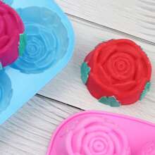 Pizza Baking Pan & Pizza Mold 3D Food Paper Shaped Cake Spatula & Scraper Handmade Art DIY Silicone Tool Set, Silicone, Non-Stick, Easy Release, Heat Resistant, Reusable Silicone Ice Cube Mold - Multicolor - View 3