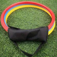 2/3pcs Speed Training Hurdle Portable Carry Bag, Speed Training Hurdle Accessories, Agility Circle Storage Carry Bag, Agility Training Equipment, Football Training Equipment, Premium Fabric, Reinforced Stitching - Black - View 5