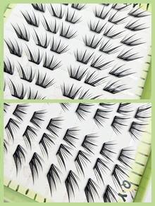 180 Clusters Large Capacity False Eyelashes, Eternal Love Lashes, Comfortable Natural Look, Daily & Holiday Wear, Self-Adhesive, Beginner-Friendly, Atmospheric - C - View 3