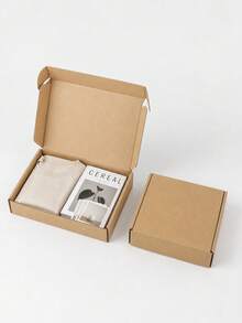 3-Layer Corrugated Kraft Paper Gift Box, Thickened, Suitable For Birthday Party Gift Packaging, Back To School, Valentine's Day - Multicolor - View 10