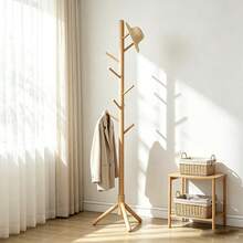 Standing Coat Rack With Multiple Hooks, Space-Saving, Freestanding, Suitable For Entryway And Living Room Areas, Durable Hanging Rack For Coats, Hats, Handbags And Other Clothing, Minimalist Nordic Style Home Decor Storage Rack - Multicolor - View 1