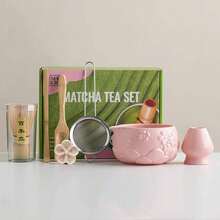 1 buah/7 buah Set Teh Matcha Mulut Teratai dengan Mangkuk Matcha, Pengocok, Saringan Teh, Cangkir, Sendok Teh, Kotak Hadiah Jepang, Kualitas Upacara. - MultiWarna - View 9