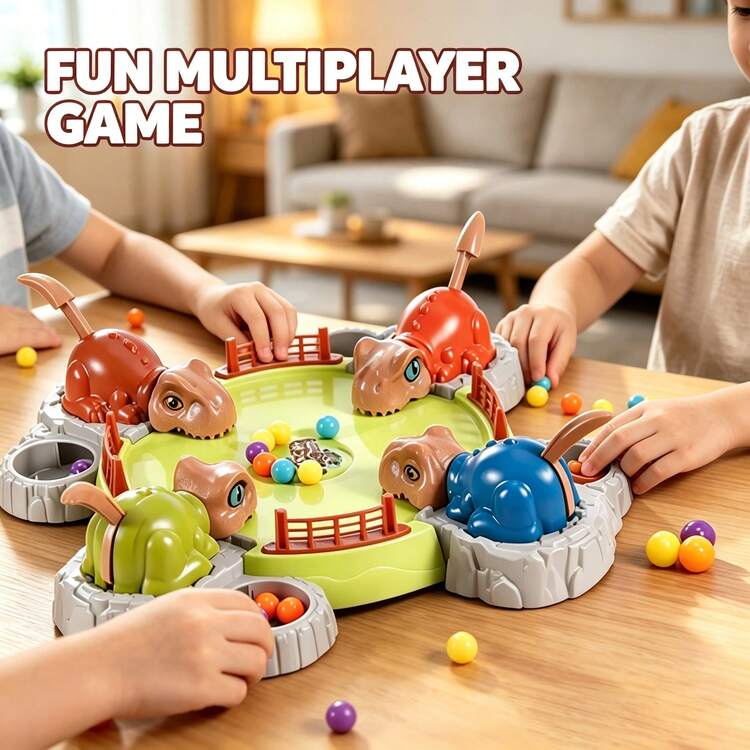 1pc Hungry Turtle Eating Beans Board Game, 4-Player Multiplayer Competitive Desktop Toy, Parent-Child Interactive Educational Puzzle Game, Family Gathering Stress Relief Toy, Children's Birthday Gift - Turtle Eating Beans - View 11