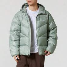 Nike WINDRUNNER Therma-FIT ADV Men's Water-Repellent Woven Loose Fit Hooded Insulated Zip-Up Long Sleeve Puffer Jacket - Green - View 2