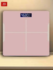 Timbangan Kamar Mandi/Ruang Foto Presisi Tinggi/Timbangan Elektronik/Akurat/Layar LED dan Tampilan Suhu (Dapat Beralih antara KG dan Pound)/Cocok untuk Gym/Favorit Wanita, Mengukur Berat Hingga 400 Lb/180kg, Deteksi Suhu, Menggunakan Baterai AAA (Tidak Termasuk) - MultiWarna - View 5