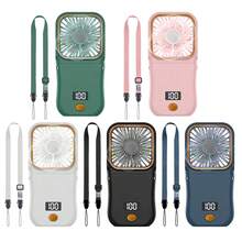 1件 3000mAh 便攜式迷你風扇，多功能戶外夏季冷卻風扇，可掛頸、可折疊、桌面式，夏季冷風機，適用於辦公室、通勤、露營、野餐、徒步、海灘、背包旅行、運動、度假必需品 - 手持 - 查看 12