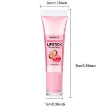 Bálsamo Labial de Ácido Hialurônico, Efeito Hidratante de Longa Duração, Adequado para Todos os Tipos de Pele, Sem Álcool, Não Irritante, Acabamento Natural, Bálsamo Labial de Longa Duração, Máscara Labial - Honey - Visão 4