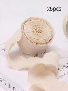 Goddess FestivalValentine's Day Pleated Ribbon High-End Elastic Ruffled Bubble Pleated Webbing Cake Birthday Box Packaging Ribbon Gift Packaging Webbing Hair Tie Cake Packaging DIY Bowknot Fresh Flowers Bouquet Gift Cake Packaging Floral Art Ribbon - / - View 7