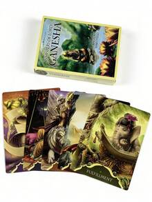 1 Box Whispers Of Lord Oracle Cards, Complete 50-Card Deck , A Spiritual Divination Kit Used To Clear Obstacles And Bestow Wisdom. - Multicolor - View 4