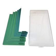 7-Piece Paper Craft Alignment Guide With Storage Box, For Card Making, Precise Layering And Sticker Spacers, Suitable For Card Making And Scrapbooking, Color-Coded Tools With Size Labels, 1/16 To 1/2 Inch Increments - A - View 15