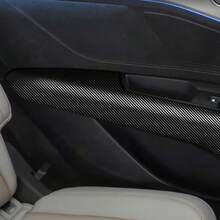 New 3D Anti-Scratch Waterproof Anti-UV Car Door Sill Protector Sticker, Nano Carbon Fiber DIY Adhesive, Car Side Mirror Protection Tape, Car Body Bumper Anti-Scratch Sticker - A - View 5
