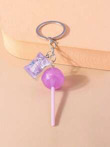 Cute Shiny Lollipop Keychain, Candy Keychain, Realistic Candy Bag Charm, Adorable Bag Pendant, Transparent Glow-In-The-Dark Acrylic Lollipop, Sweet Candy Bag Charm, Cute Style Keychain, Handbag / Wallet Charm, Backpack Decoration, Daily Bag And Car Key Decoration, Suitable For Friends, Family, Best Friends, Classmates, Unique Birthday Gift, Holiday Gift, Party Gift, Vacation Gift, Wedding Gift, Back To School Gift - Multicolor - View 12