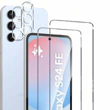 2+2件組 相容 Galaxy A57/A56/A37/A55/A35/A36/A26 高品質鋼化玻璃螢幕保護貼 + 鏡頭保護貼 防刮 無氣泡 - 無色 - 查看 26