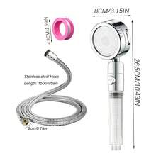 Home Shower Head - High Pressure 3-Mode Filtered Handheld Sprayer With On/Off Switch, Includes Hose And Leak-Proof Tape, Water-Saving, Suitable For Dog And Cat Grooming - Shower Head - View 3