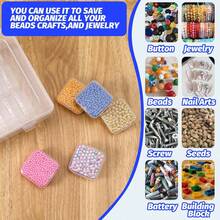 Bead Organizer Box, 14/24/30Pcs Small Clear Storage Box, Mini Clear Dimond Storage Containers Boxes With Box, Mini Clear Dimond Storage Containers Boxe - 1 Set - View 7