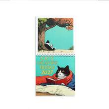 1 buah Kalender Kucing 2027 - Kalender Dinding 12 Bulan, untuk Penggunaan di Rumah & Kantor, Hadiah Natal & Tahun Baru, Desain Estetik yang Lucu - Kalender Kucing 2027 - View 6