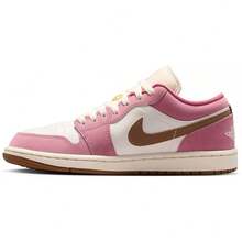 Nike Air Jordan 1 Low Women's Shoes Desert Berry/Sail/Lt British Tan/Chalk DC0774-609 | Low-Top Versatility, Everyday Wearable - 桃粉色 - 查看 7