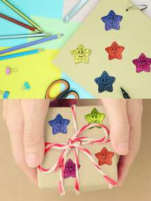 500pcs/Roll Shiny Foil Star Stickers In 8 Colors, Self-Adhesive Star Planner Stickers For Students Teachers Reward DIY Decoration, First Day Of School - Multicolor - View 4