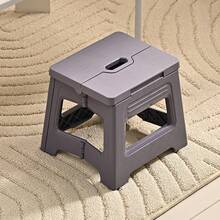 1pc Plastic Portable Folding Stool, Outdoor Handheld Stool, Fishing Stool, Camping Compact Stool - Multicolor - View 5