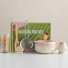 1 buah/7 buah Set Teh Matcha Mulut Teratai dengan Mangkuk Matcha, Pengocok, Saringan Teh, Cangkir, Sendok Teh, Kotak Hadiah Jepang, Kualitas Upacara. - MultiWarna - View 12