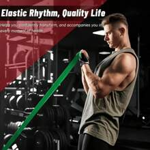10pcs Multi-Function Carabiner And Handle Door Anchor Resistance Band Set, Pull-Up Assist Elastic Band, Yoga Fitness Training Resistance Band, Suitable For Arm, Leg And Full Body Shaping Workout - A - View 2