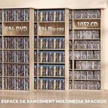 HOMCOM Racks à CD &  DVD - Tabac - Voir 4