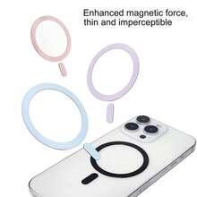 1 Buah Pelat Magnet Logam Bercat, Pelat Magnet Ponsel Perekat Diri dengan Desain Magnet Ekor untuk Daya Hisap Magnet yang Lebih Baik, Sangat Tipis dan Pas di Bodi Ponsel, Kompatibel dengan Berbagai Dudukan Magnet dan Casing Ponsel, Aksesori Magnet Ponsel Portabel Praktis dan Serbaguna Universal - MultiWarna - View 3