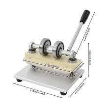 Manuelle Stanzmaschine & Prägemaschine für Leder, Papier & PVC - 16 cm Schneidöffnung, Edelstahl, manuelle Handhabung, hohe Präzision, für Basteln & Verpackung, platzsparend - Standard - Übersicht 5