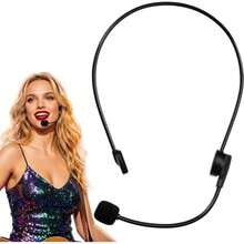 Fake Microphone Headset Prop - Rockstar Adult Men's & Women's Costume Accessory, Halloween Rock Star Music Concert Party Costume Accessory - View 1