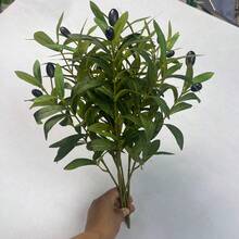 1/3 Pcs Artificial Olive Branches Fake Olive Leaves Artificial Plants Olive Leaf Tree Decor Greenery Spray For Tall Vase Home Living Room Wedding Decor Table Decor Home Decor Christmas Decor Room Decor Christmas - Green - View 7