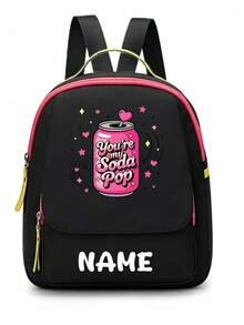 Personalized Back To School Backpack, Casual Versatile Music Idol Theme Print, Zipper Closure Nylon Material, Adjustable Shoulder Straps, Hand-Carry, Dancing, Shopping, Outdoor Trips, Birthday Gift, Aesthetic, Fandom-Core, Concert Essentials - Multicolor - View 43