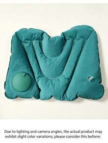 1pc Inflatable Lumbar Support Pillow (Suitable For Airplane, Car, Office, Etc.), Portable Inflatable Waist Support Pillow; Meets Travel And Office Needs, Manual Inflation Design (No Electricity Required), Hand Wash Only, Suitable For All Seasons, Comfortable And Practical. Essential For Travel And Outdoor - Multicolor - View 6