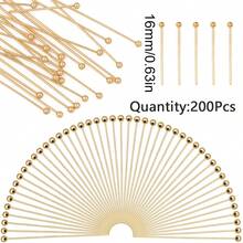 200pcs 16-40mm Iron Alloy Ball Pins, Handmade DIY Jewelry Bracelet Necklace Phone Car Hanging Keychain Material Accessories - Crochet Hook - View 9