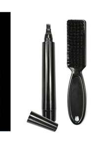 4 爪鬍鬚填補筆，防水防汗，男士批發化妝用品 - Black - 查看 15