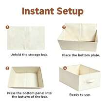 1pc Shirt Storage Organizer Travel Slouchy Person T-Shirt Folding Clothes Storage Box Pants Organizer - Beige - View 6