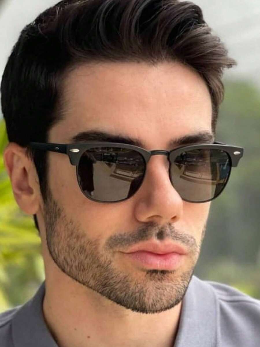Stylish Men's For Summer Sun Protection, Perfect For Outdoor Use, Ideal As A Gift For Friends, Elegant. - Black - View 1