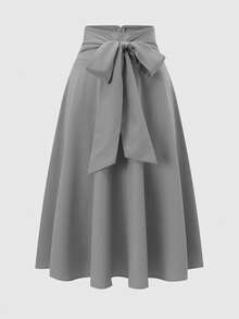 Women Skirts - Light Grey - View 1
